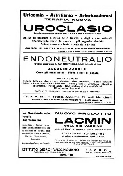 Note e riviste di psichiatria Manicomio provinciale di Pesaro