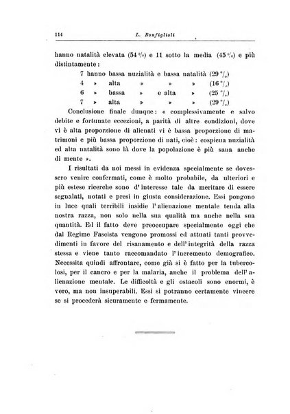 Note e riviste di psichiatria Manicomio provinciale di Pesaro