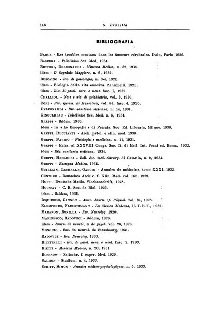 Note e riviste di psichiatria Manicomio provinciale di Pesaro