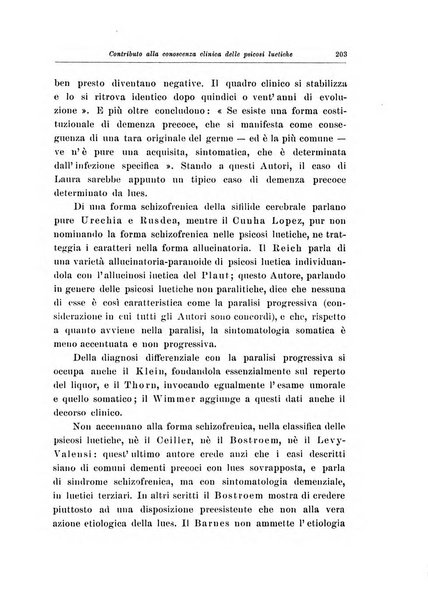 Note e riviste di psichiatria Manicomio provinciale di Pesaro