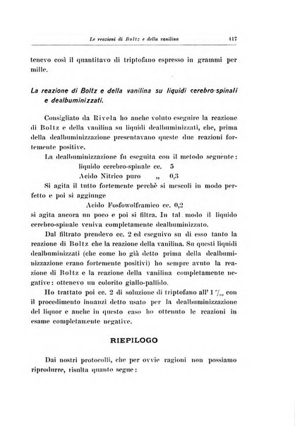 Note e riviste di psichiatria Manicomio provinciale di Pesaro