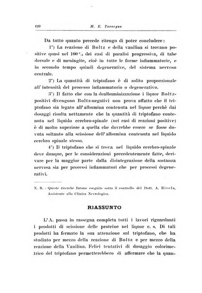 Note e riviste di psichiatria Manicomio provinciale di Pesaro