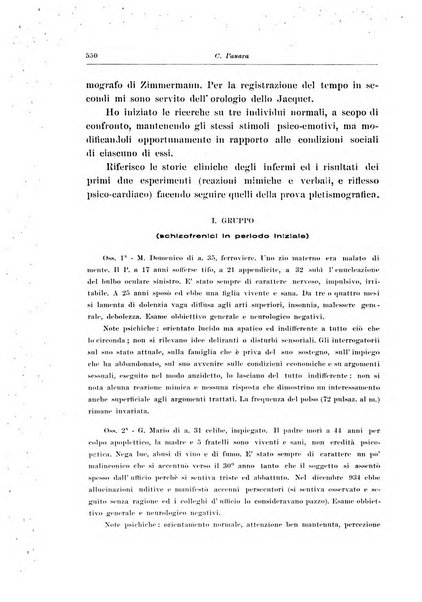 Note e riviste di psichiatria Manicomio provinciale di Pesaro