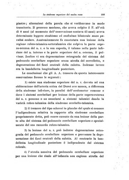 Note e riviste di psichiatria Manicomio provinciale di Pesaro