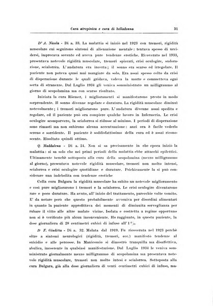 Note e riviste di psichiatria Manicomio provinciale di Pesaro