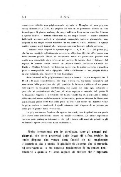 Note e riviste di psichiatria Manicomio provinciale di Pesaro