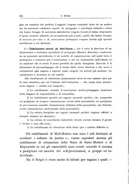 Note e riviste di psichiatria Manicomio provinciale di Pesaro