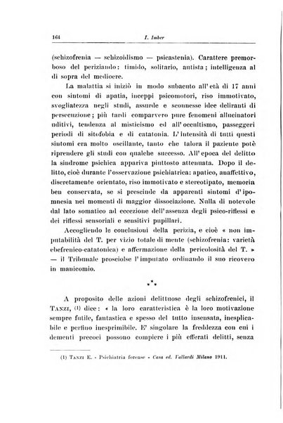 Note e riviste di psichiatria Manicomio provinciale di Pesaro