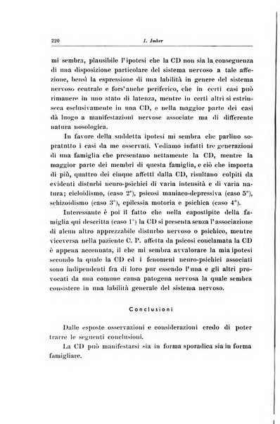 Note e riviste di psichiatria Manicomio provinciale di Pesaro