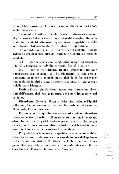 Note e riviste di psichiatria Manicomio provinciale di Pesaro