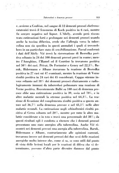 Note e riviste di psichiatria Manicomio provinciale di Pesaro