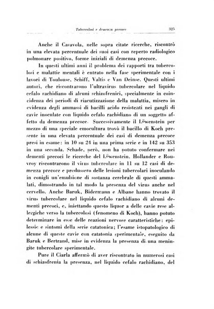 Note e riviste di psichiatria Manicomio provinciale di Pesaro