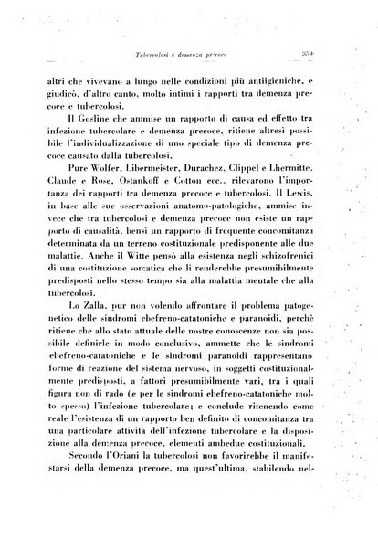 Note e riviste di psichiatria Manicomio provinciale di Pesaro