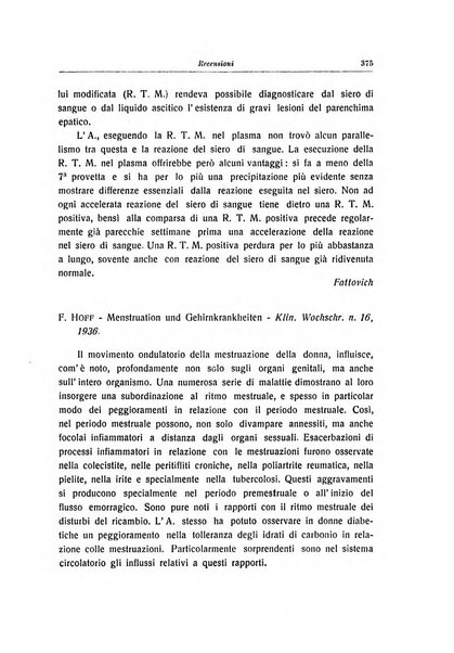 Note e riviste di psichiatria Manicomio provinciale di Pesaro