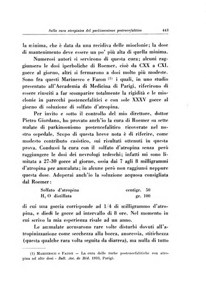 Note e riviste di psichiatria Manicomio provinciale di Pesaro