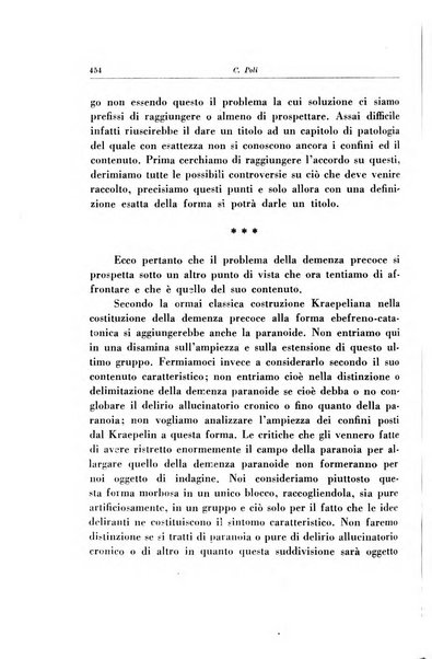 Note e riviste di psichiatria Manicomio provinciale di Pesaro