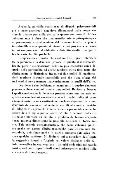 Note e riviste di psichiatria Manicomio provinciale di Pesaro