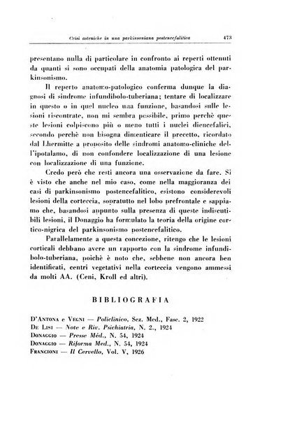 Note e riviste di psichiatria Manicomio provinciale di Pesaro