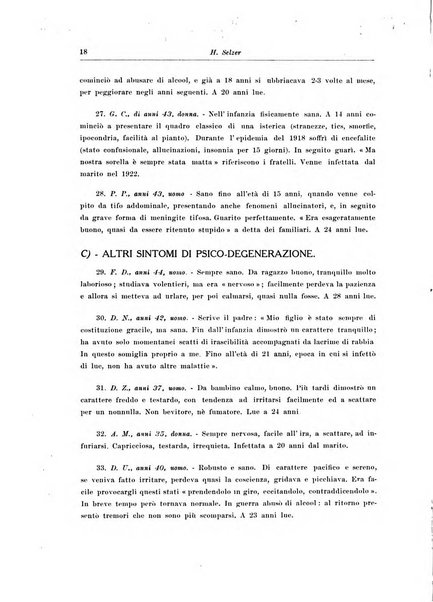 Note e riviste di psichiatria Manicomio provinciale di Pesaro