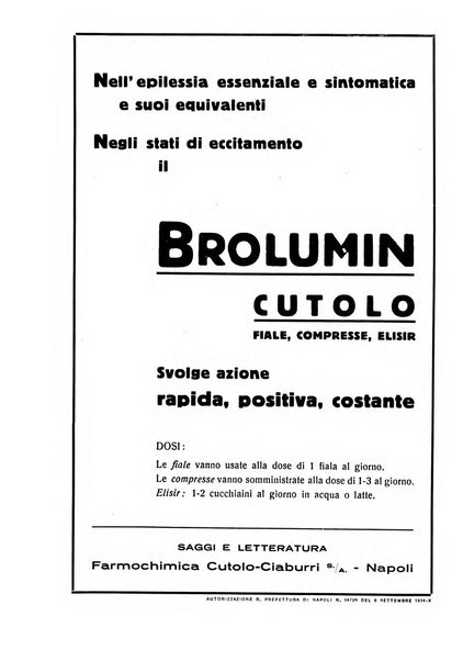 Note e riviste di psichiatria Manicomio provinciale di Pesaro