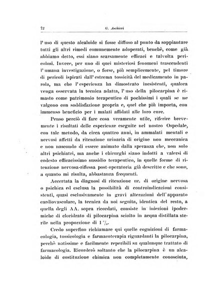 Note e riviste di psichiatria Manicomio provinciale di Pesaro