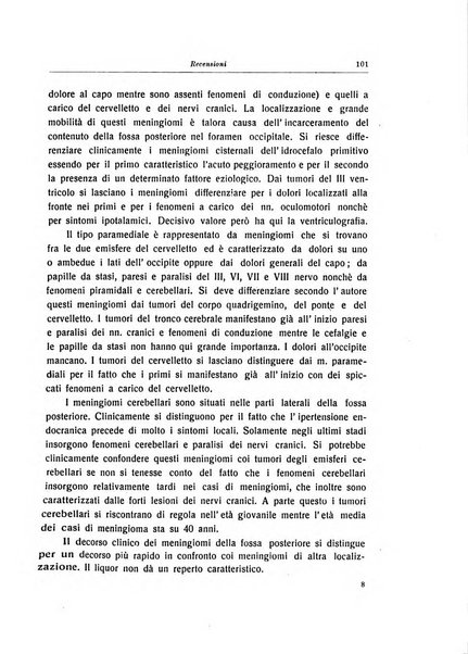 Note e riviste di psichiatria Manicomio provinciale di Pesaro