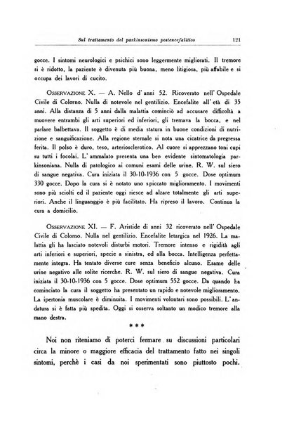 Note e riviste di psichiatria Manicomio provinciale di Pesaro