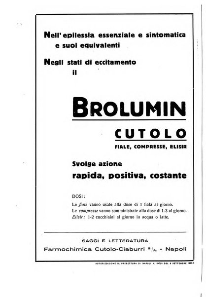 Note e riviste di psichiatria Manicomio provinciale di Pesaro