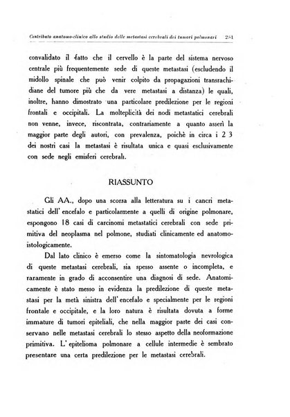 Note e riviste di psichiatria Manicomio provinciale di Pesaro