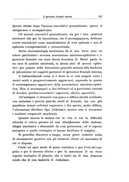 Note e riviste di psichiatria Manicomio provinciale di Pesaro