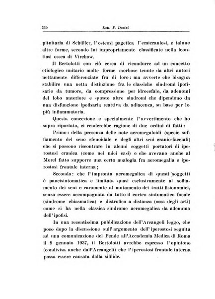 Note e riviste di psichiatria Manicomio provinciale di Pesaro