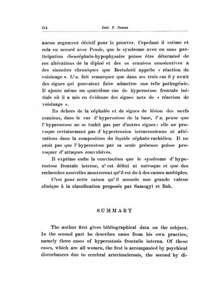 Note e riviste di psichiatria Manicomio provinciale di Pesaro