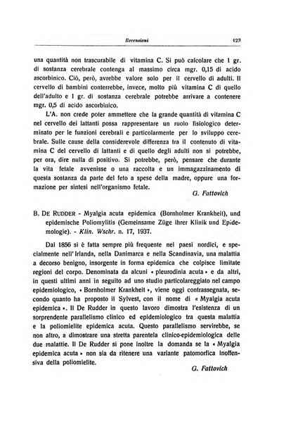 Note e riviste di psichiatria Manicomio provinciale di Pesaro