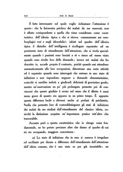 Note e riviste di psichiatria Manicomio provinciale di Pesaro