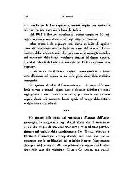 Note e riviste di psichiatria Manicomio provinciale di Pesaro