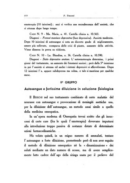 Note e riviste di psichiatria Manicomio provinciale di Pesaro