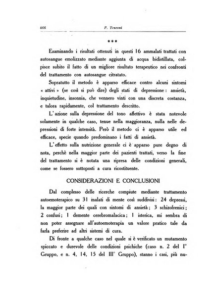 Note e riviste di psichiatria Manicomio provinciale di Pesaro