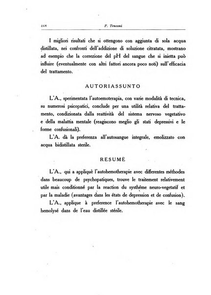 Note e riviste di psichiatria Manicomio provinciale di Pesaro