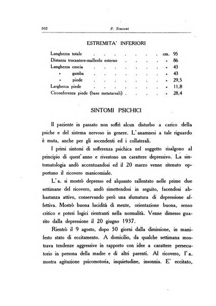 Note e riviste di psichiatria Manicomio provinciale di Pesaro