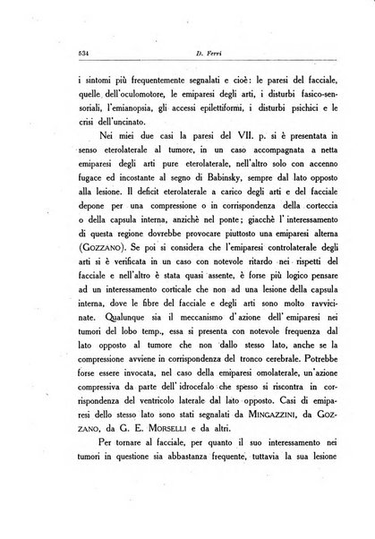 Note e riviste di psichiatria Manicomio provinciale di Pesaro