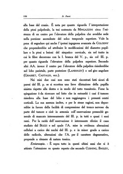 Note e riviste di psichiatria Manicomio provinciale di Pesaro