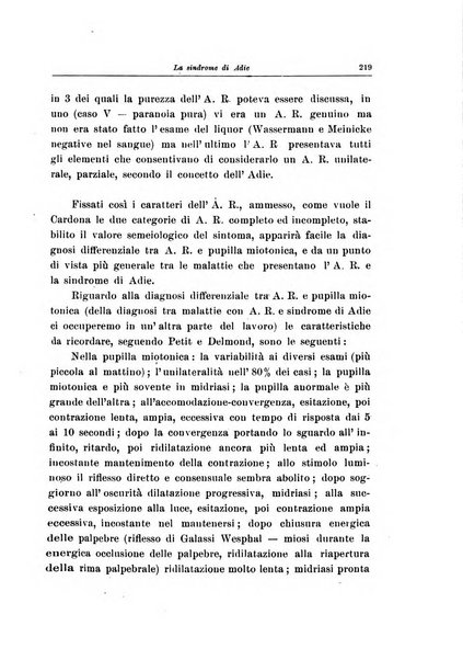 Note e riviste di psichiatria Manicomio provinciale di Pesaro