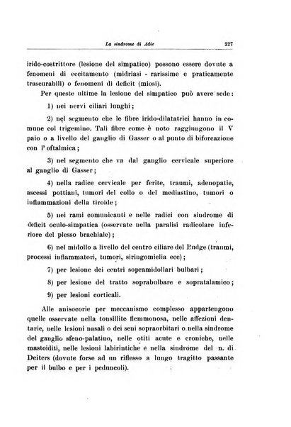 Note e riviste di psichiatria Manicomio provinciale di Pesaro