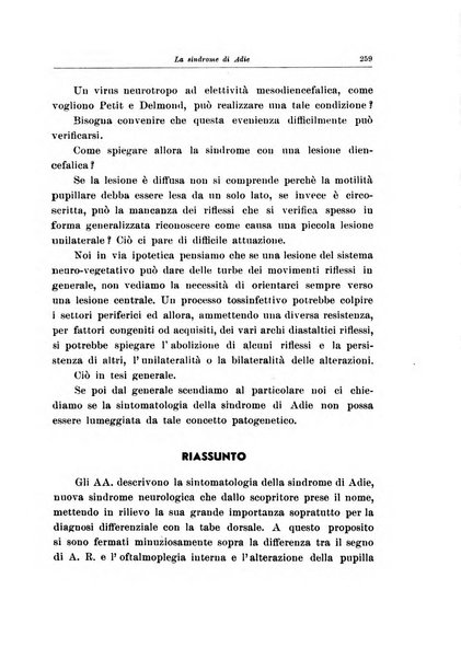 Note e riviste di psichiatria Manicomio provinciale di Pesaro