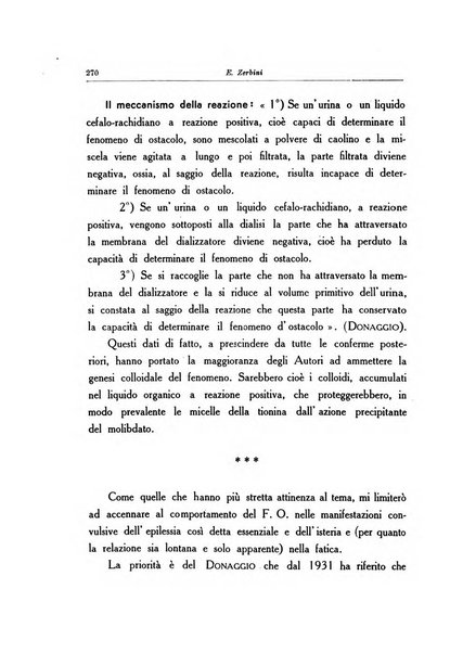 Note e riviste di psichiatria Manicomio provinciale di Pesaro