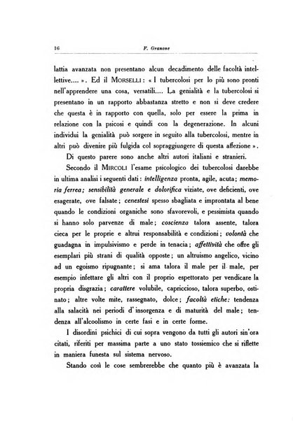 Note e riviste di psichiatria Manicomio provinciale di Pesaro