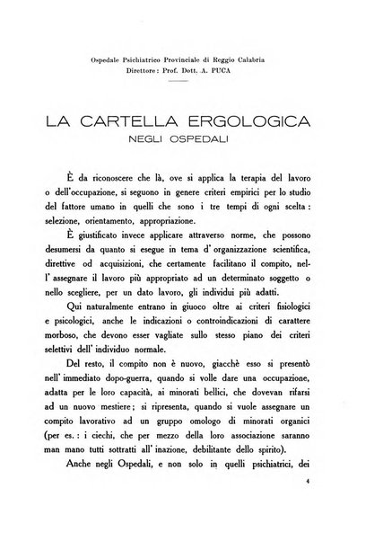 Note e riviste di psichiatria Manicomio provinciale di Pesaro