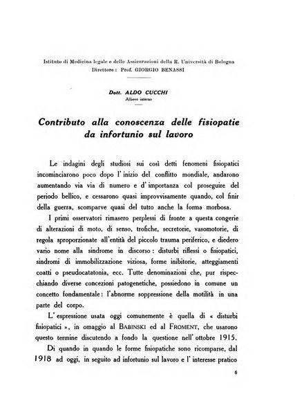 Note e riviste di psichiatria Manicomio provinciale di Pesaro