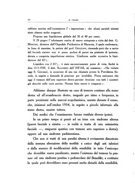 Note e riviste di psichiatria Manicomio provinciale di Pesaro