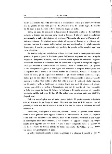 Note e riviste di psichiatria Manicomio provinciale di Pesaro